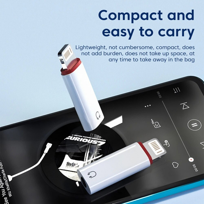 Lightning To 3 5 MM lizdo AUX adapteris, skirtas iPhone 14 13 12Pro Adapter Type C Ausinių jungtis Garso skirstytuvo telefono priedai