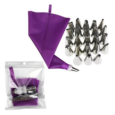 Konditeriniai maišeliai Universalūs tortų dekoravimo įrankiai nerūdijančio plieno vamzdžių rinkinys „pasidaryk pats“ virtuvės įrankis pradedantiesiems ir profesionalams