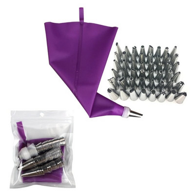 Konditeriniai maišeliai Universalūs tortų dekoravimo įrankiai nerūdijančio plieno vamzdžių rinkinys „pasidaryk pats“ virtuvės įrankis pradedantiesiems ir profesionalams