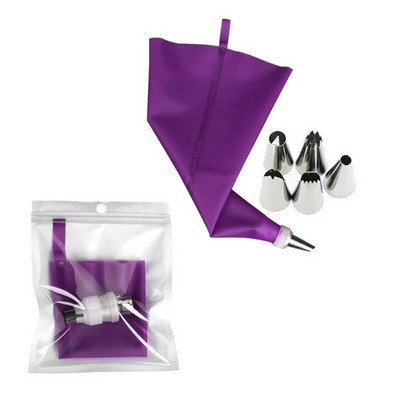 Konditeriniai maišeliai Universalūs tortų dekoravimo įrankiai nerūdijančio plieno vamzdžių rinkinys „pasidaryk pats“ virtuvės įrankis pradedantiesiems ir profesionalams