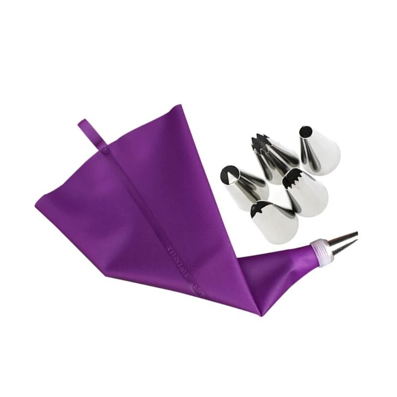 Konditeriniai maišeliai Universalūs tortų dekoravimo įrankiai nerūdijančio plieno vamzdžių rinkinys „pasidaryk pats“ virtuvės įrankis pradedantiesiems ir profesionalams