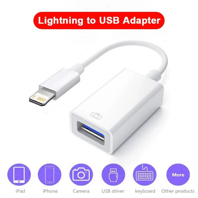 USB 3.0 OTG adapterkábel iPhone 14 13 12 11 Pro Max Xs XR 7 8 Plus kábel átalakító Xiaomi Samsung Huawei kameraadapterhez