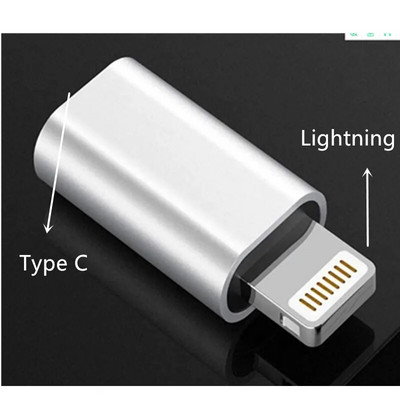 Fém a Lightning-hoz USB-C típusú jack töltőkábel Otg-adapter töltő átalakító iPhone-hoz 14 13 12 Pro Samsung S22 S21 Plus
