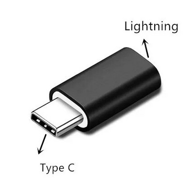 Fém a Lightning-hoz USB-C típusú jack töltőkábel Otg-adapter töltő átalakító iPhone-hoz 14 13 12 Pro Samsung S22 S21 Plus