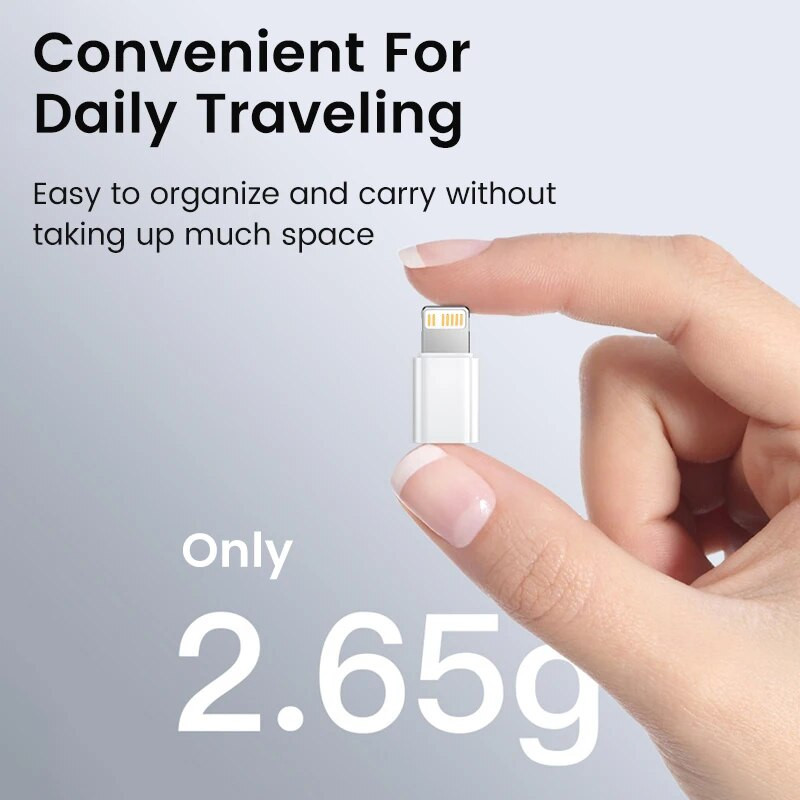 „Elough Type C“ į „Lightning Adapter“ greito įkrovimo USB-C „IOS“ keitiklis, skirtas „iPhone 14 13 12 PC Macbook ipad“ otg