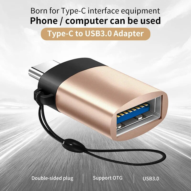 Adaptor USB 3.0 tip C OTG Adaptor rapid USB A la tip C pentru MacbookPro Xiaomi Huawei Mini Adaptor USB Tip-C Convertor cablu OTG