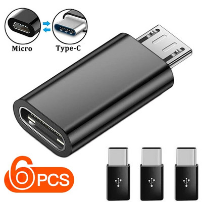 USB Type C към Micro USB мъжки адаптерен конектор Type-C Micro USB адаптер за зарядно устройство за Xiaomi POCO Redmi Huawei Phone Converter