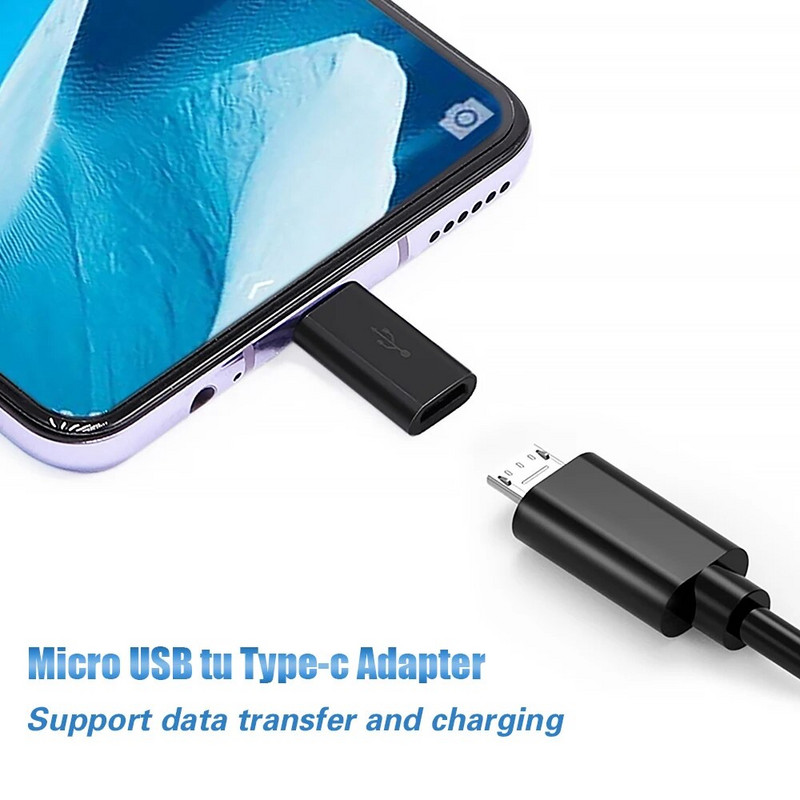 C tipo USB į mikro USB adapterio jungtis C tipo mikro USB įkroviklio adapteris, skirtas Xiaomi POCO Redmi Huawei telefono keitikliui
