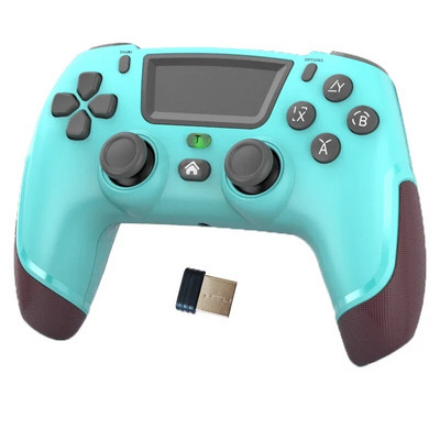 P06 belaidis BT5.0 žaidimų pultelis, skirtas PS4 PS5 Switch Console žaidimų valdiklio vairasvirtė su jutikliniu kilimėliu