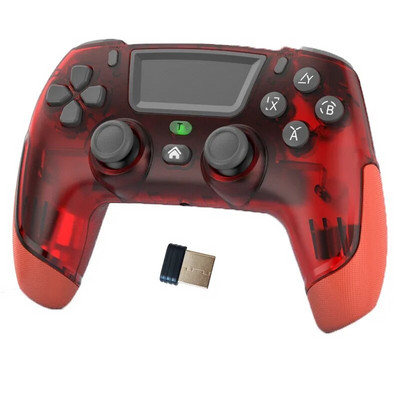 P06 belaidis BT5.0 žaidimų pultelis, skirtas PS4 PS5 Switch Console žaidimų valdiklio vairasvirtė su jutikliniu kilimėliu