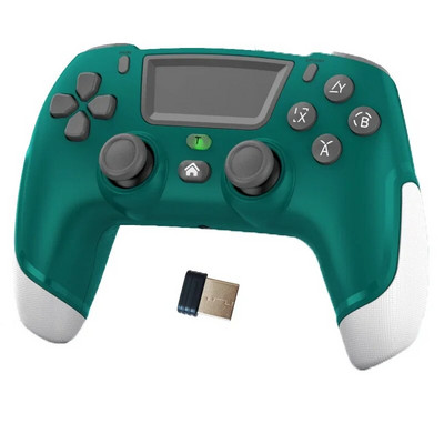 P06 belaidis BT5.0 žaidimų pultelis, skirtas PS4 PS5 Switch Console žaidimų valdiklio vairasvirtė su jutikliniu kilimėliu