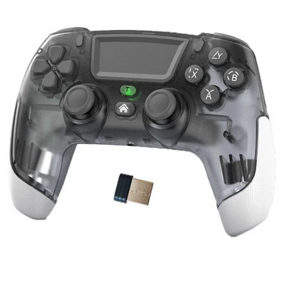 P06 belaidis BT5.0 žaidimų pultelis, skirtas PS4 PS5 Switch Console žaidimų valdiklio vairasvirtė su jutikliniu kilimėliu