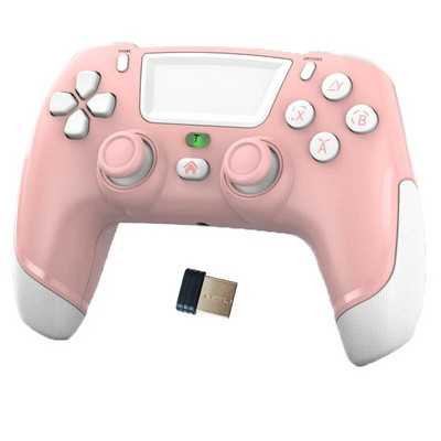 P06 belaidis BT5.0 žaidimų pultelis, skirtas PS4 PS5 Switch Console žaidimų valdiklio vairasvirtė su jutikliniu kilimėliu