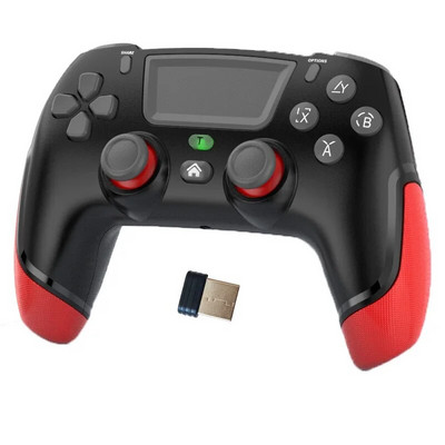 P06 belaidis BT5.0 žaidimų pultelis, skirtas PS4 PS5 Switch Console žaidimų valdiklio vairasvirtė su jutikliniu kilimėliu