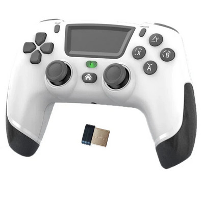 P06 belaidis BT5.0 žaidimų pultelis, skirtas PS4 PS5 Switch Console žaidimų valdiklio vairasvirtė su jutikliniu kilimėliu