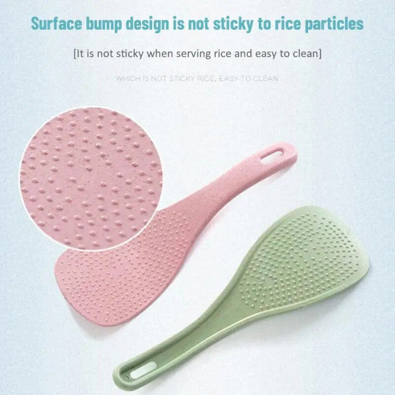 1 vnt ryžių šaukštelio irklo plastikinis nelipnus baltųjų ryžių kepimo kaušelis mentelės šaukšto irklo plastikinis nelipnus ryžių virimo kaušelis