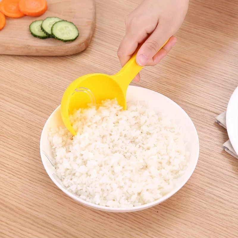 Műanyag, nagy kanál tapadásmentes öntőforma, többfunkciós rizs kerek kongee minikanál konyhai háztartási étkészlet