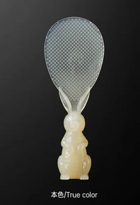 Animacinio filmo ryžių šaukštas Kviečių šiaudų triušio šaukštas gali atsistoti Triušis Ryžių semtuvas Ryžių viryklė Ryžių šaukštas Kūrybinis nepridegantis ryžių puslapis