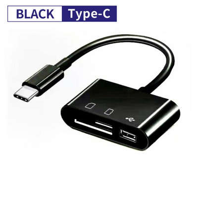 C-tüüpi USB-OTG-adapter TF CF SD-mälukaardilugeja Mikro-USB-tüüpi C-muundur IPadi Huawei Macbooki USB-tüüpi C-kaardilugeja jaoks