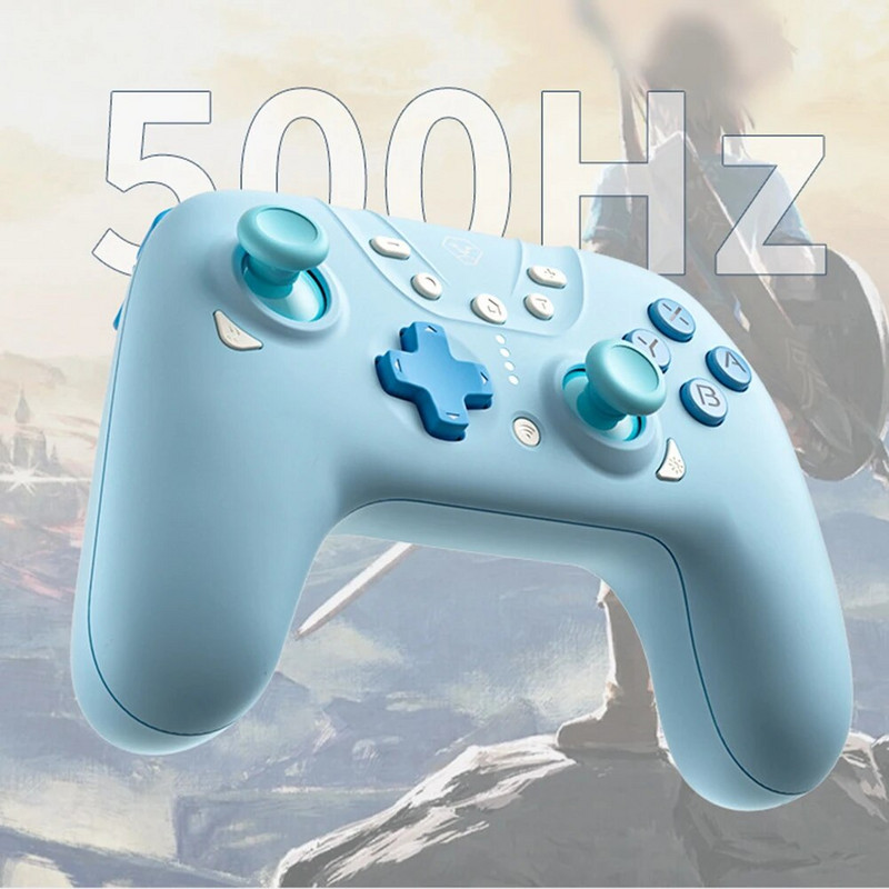 Безжичен контролер Съвместим с Bluetooth програмируем конзолен контролер с двоен джойстик с ефект на Хол за Switch/PC/Steam Deck