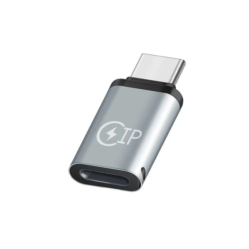 2 vnt. „Lightning Female“–C tipo „Male“ kabelio adapteris 5V 2.1A, skirtas iPhone XS USB C prie apšvietimo jungties, skirtas Huawei kabelio keitikliui