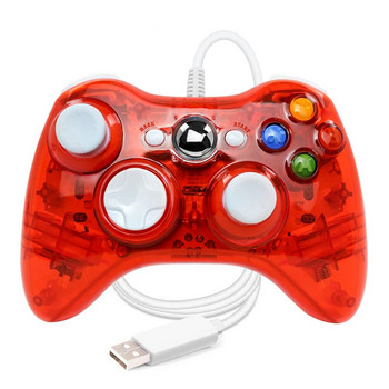 USB кабелна игра Геймпад Double Shock Игрален контролер Бутон с висока чувствителност Високопрецизен джойстик за Microsoft Xbox 360