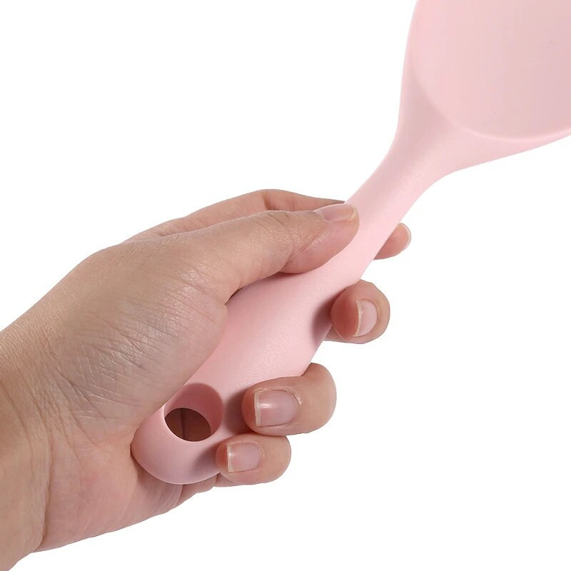 Pakabinamas silikoninis ryžių šaukštas virtuvės kaušas Nelipnus puodas Elektrinė ryžių viryklė Kaušelis su skylutėmis Namų apyvokos reikmenys