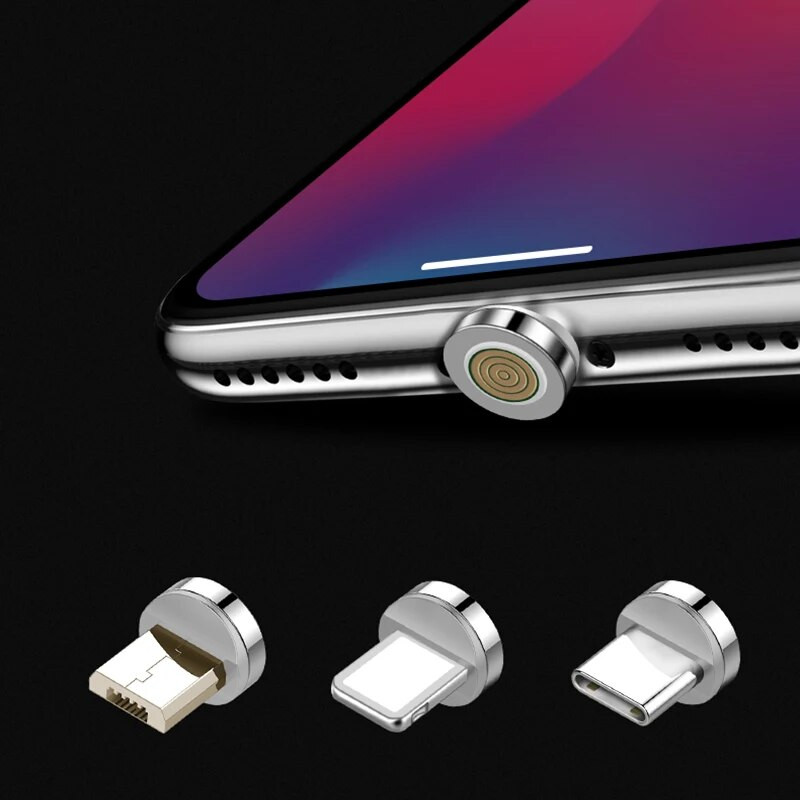USB C magnetinis adapteris, skirtas Samsung Huawei Xiaomi Redmi LG VIVO OPPO SONY Honor OnePlus išmaniųjų telefonų priedai Magnetinis įkroviklis