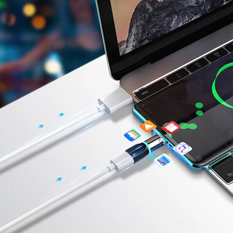USB C magnetinis adapteris, skirtas Samsung Huawei Xiaomi Redmi LG VIVO OPPO SONY Honor OnePlus išmaniųjų telefonų priedai Magnetinis įkroviklis