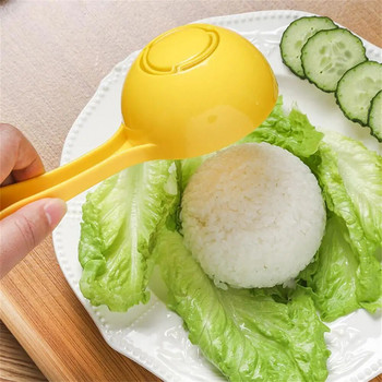 1/2/4 БР. Полукръгла форма за лъжица за ориз Незалепваща форма за суши Лъжици за лъжица за оризови топки за домашна кухня Уред за готвене на ориз Congee Spoon