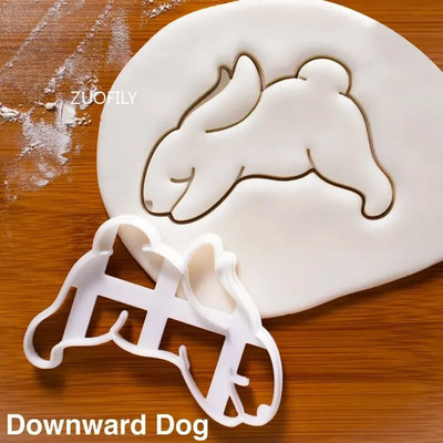 1/4 vnt Mielas jogos triušiukas Velykų kalėdinis plastikinis sausainis su reljefiniu pelėsiu Fondant sausainių pjaustyklė Bunny sausainių formelė "pasidaryk pats" kepimo įrankiai