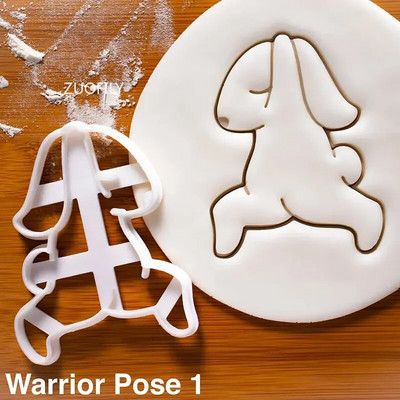 1/4 vnt Mielas jogos triušiukas Velykų kalėdinis plastikinis sausainis su reljefiniu pelėsiu Fondant sausainių pjaustyklė Bunny sausainių formelė "pasidaryk pats" kepimo įrankiai