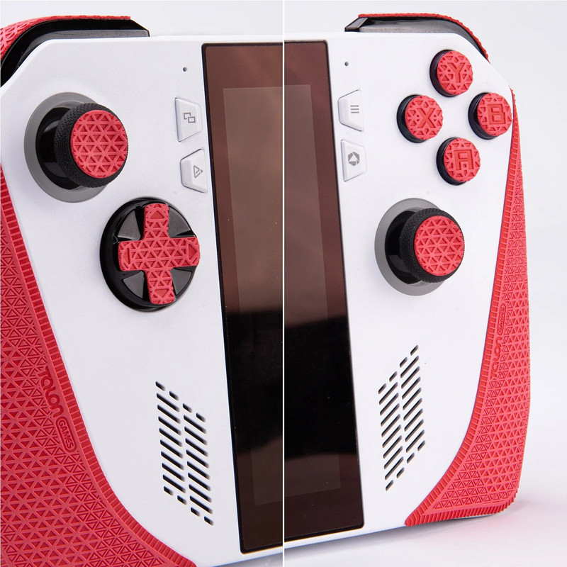 TALONGAMES Controller Grips Съвместими с ASUS Rog Ally, Anti-Slip, Buttons, Textured Skin Kit for Rog Ally Controller Grip (червен)