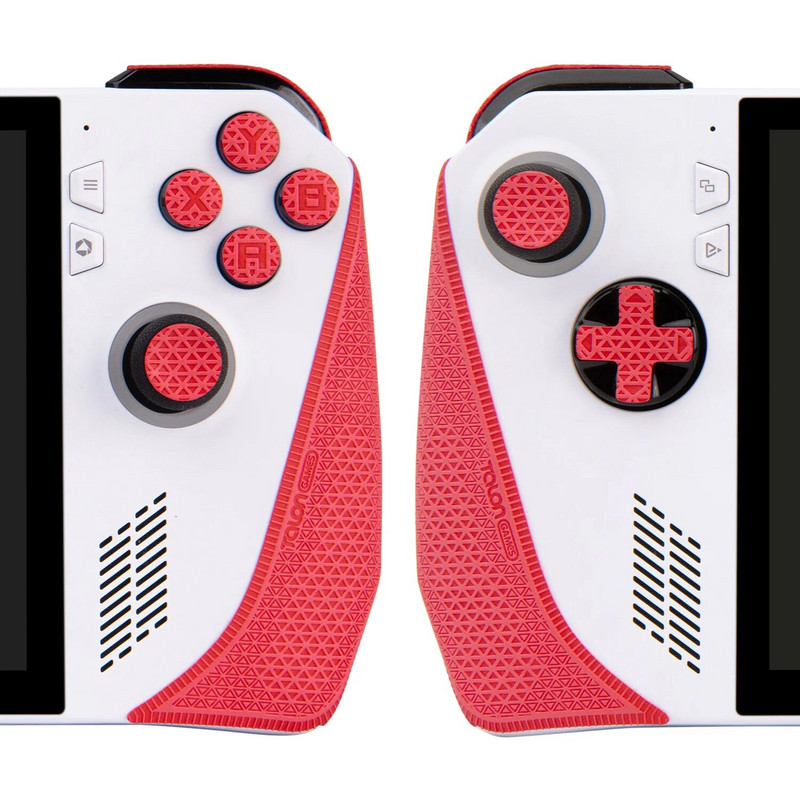 TALONGAMES Controller Grips Съвместими с ASUS Rog Ally, Anti-Slip, Buttons, Textured Skin Kit for Rog Ally Controller Grip (червен)