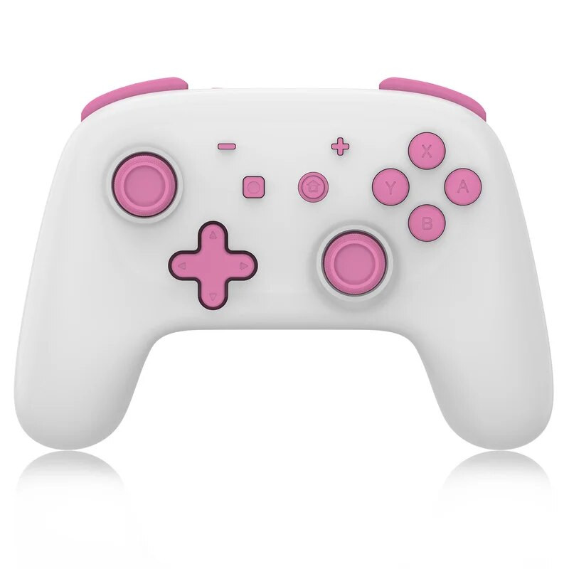 Belaidis jungiklis valdikliui Rožinė Switch Pro valdiklio LED vairasvirtės pažadinimo funkcija Reguliuojamas turbo judėjimas