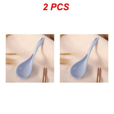 1/2 vnt sutirštintos košės šaukštas kviečių šiaudų virtuvės reikmenys ryžių šaukštas buitinės sriubos šaukštas virtuvės plastikinis didelis baklažanas