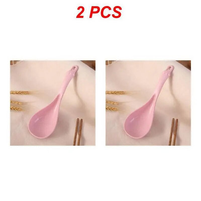 1/2 vnt sutirštintos košės šaukštas kviečių šiaudų virtuvės reikmenys ryžių šaukštas buitinės sriubos šaukštas virtuvės plastikinis didelis baklažanas