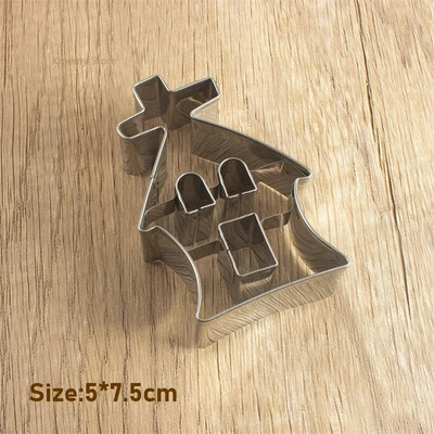 Helovino sausainių pjaustyklės kaukolė Moliūgas vaiduoklis karstas Huanted namas nerūdijančio plieno fondantas sausainių antspaudas tortų dekoravimo įrankiai