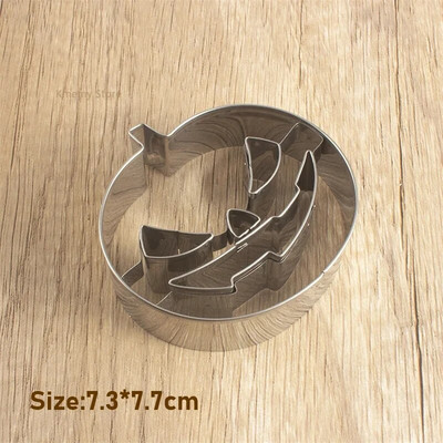 Helovino sausainių pjaustyklės kaukolė Moliūgas vaiduoklis karstas Huanted namas nerūdijančio plieno fondantas sausainių antspaudas tortų dekoravimo įrankiai