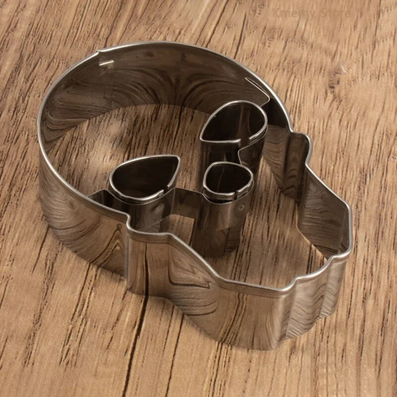 Helovino sausainių pjaustyklės kaukolė Moliūgas vaiduoklis karstas Huanted namas nerūdijančio plieno fondantas sausainių antspaudas tortų dekoravimo įrankiai