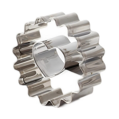 Sumuštinis su uogiene Valentino dienos sausainių pjaustyklė Širdies formos tešla, sausainių formelės kepimo įrankiai, nerūdijančio plieno sausainių įspaudimo formos