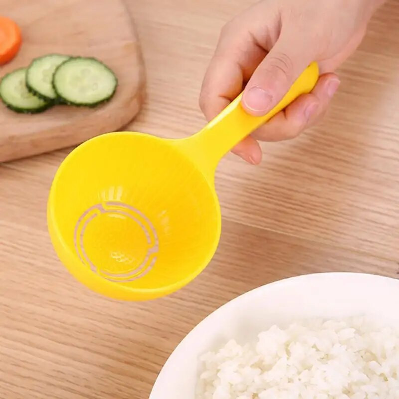 Pusapskritis ryžių šaukštas Nelipnus suši formos ryžių rutulinis kaušelis namų virtuvės ryžių viryklės šaukštas