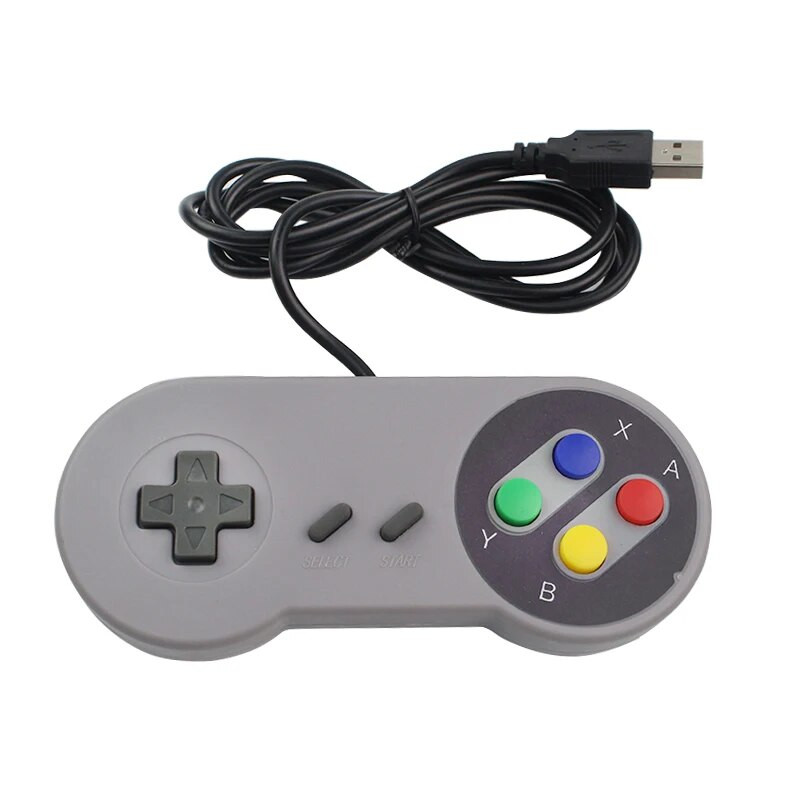 2 vnt USB žaidimų pultelis žaidimų vairasvirtė SNES žaidimų valdiklis Retro žaidimų pultelis, skirtas asmeniniam kompiuteriui NESPi RetroPie žaidimų valdiklis, skirtas Raspberry Pi 4