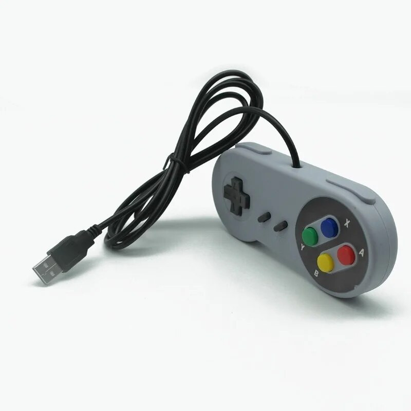 2 vnt USB žaidimų pultelis žaidimų vairasvirtė SNES žaidimų valdiklis Retro žaidimų pultelis, skirtas asmeniniam kompiuteriui NESPi RetroPie žaidimų valdiklis, skirtas Raspberry Pi 4