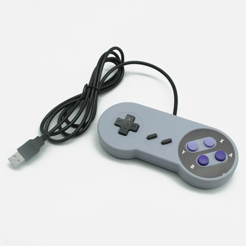 2 vnt USB žaidimų pultelis žaidimų vairasvirtė SNES žaidimų valdiklis Retro žaidimų pultelis, skirtas asmeniniam kompiuteriui NESPi RetroPie žaidimų valdiklis, skirtas Raspberry Pi 4