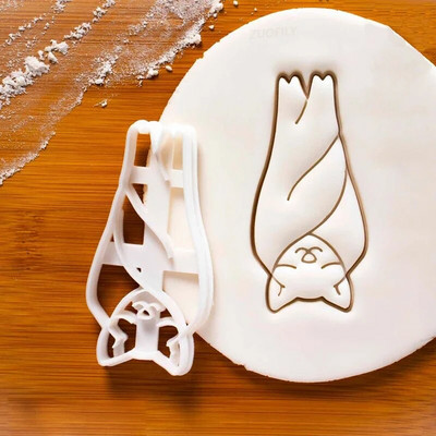 Helovino meduoliai su kaukolės sausainių pjaustytuvu Kalėdinis 3D plastikinis skeletas, sausainių forma Fondant pyragaičiai animacinių filmų torto dekoravimas