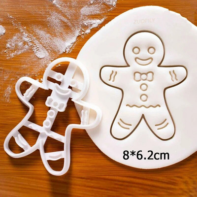 Helovino meduoliai su kaukolės sausainių pjaustytuvu Kalėdinis 3D plastikinis skeletas, sausainių forma Fondant pyragaičiai animacinių filmų torto dekoravimas