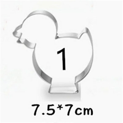 Naujas Velykinių sausainių pjaustytuvų rinkinys zuikis, kiaušinis, gėlė, triušio veidas, viščiukas, morkos, drugelis-nerūdijančio plieno fondanto pjaustyklės formos kepimo įrankis