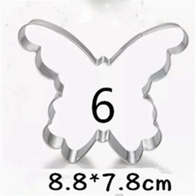 Naujas Velykinių sausainių pjaustytuvų rinkinys zuikis, kiaušinis, gėlė, triušio veidas, viščiukas, morkos, drugelis-nerūdijančio plieno fondanto pjaustyklės formos kepimo įrankis