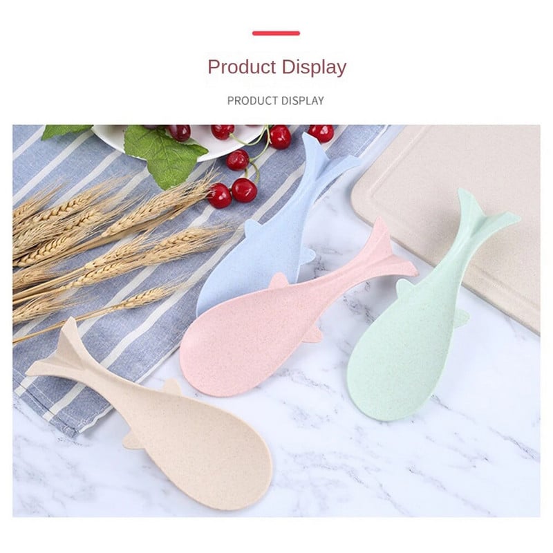 Tapadásmentes rizskanál bálna alakú farok horog lyuk kialakítás Környezetvédelem Búzaszalma, élelmiszer minőségű konyhai étkészlet